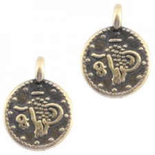 DQ metal charm Coin Antique bronze