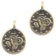 DQ metal charm Coin Antique bronze