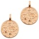 DQ metal charm Coin Rose gold