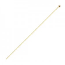 DQ metal head pins with ball 50mm Gold
