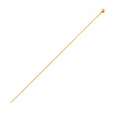 DQ metal head pins with ball 50mm Rose gold