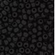 Miyuki rocailles Perlen 8/0 - Opaque matte black 8-401F