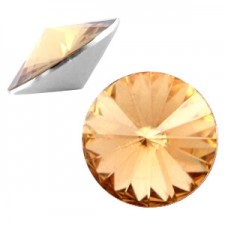 Rivoli 1122 - 12 mm point back rhinestone Light colorado topaz