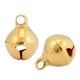 DQ metal charm 6mm Bell Gold