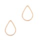 DQ metal charm - connector Drop 10x7mm Rosegold