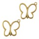 DQ metal charm Butterfly Antique bronze