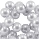 Top quality glass pearl beads 4mm Lilac purple
