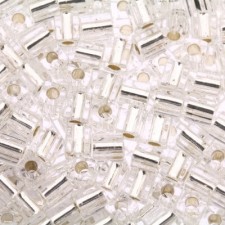 Miyuki Squares - Würfel 4mm - Silverlined Crystal SB-1