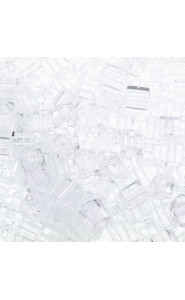 Miyuki Square - Würfel 4mm - Transparant crystal SB-131