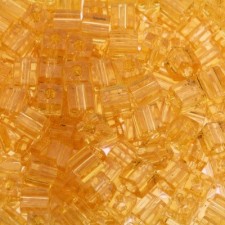 Miyuki Squares - Würfel 4mm - Transparant light topaz 132