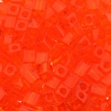 Miyuki Squares - Würfel 4mm - Transparant orange SB-138