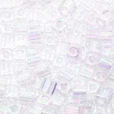 Miyuki Squares - Würfel 4mm - Transparant crystal ab SB-250