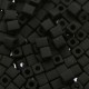 Miyuki Squares - Würfel 4mm - Opaque matte black SB-401F