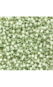Miyuki delica Perlen 11/0 - Silverlined opal light moss DB-1454