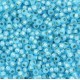 Miyuki rocailles Perlen 11/0 -  Silverlined alabaster dyed aqua 11-647