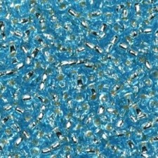 Miyuki rocailles Perlen 11/0 -  Silverlined aqua 11-18