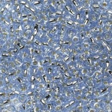Miyuki rocailles Perlen 11/0 -  Silverlined light sapphire 11-2430