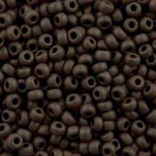 Miyuki rocailles Perlen 6/0 - Opaque matte chocolate 6-409F