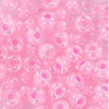 Miyuki rocailles Perlen 6/0 - Pink lined crystal 6-207