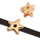 DQ Metall Schieber Stern Ø 3x2mm Roségold