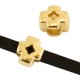 DQ Metall Schieber Kreuz Ø 3x2mm Gold