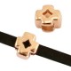 DQ Metall Schieber Kreuz Ø 3x2mm Roségold