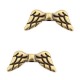 DQ metal bead Angel Wings Antique bronze