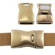 DQ metal magnetic clasp 23x13mm for 10mm Flat cord Antique bronze