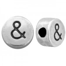 DQ metal bead & Antique silver