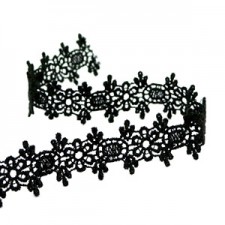Ribbon lace 20mm Black
