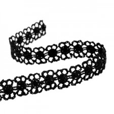 Ribbon lace 12mm Black