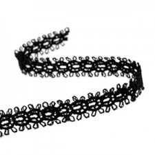 Ribbon lace 10mm Black