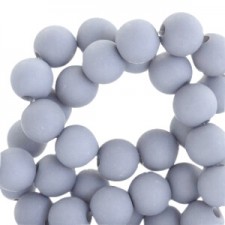 Acryl Perlen rund 6mm matt Haze grey