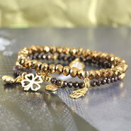 Trendy Arm-Candy with Faceted Beads