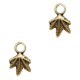DQ metal charm Leaf Antique bronze