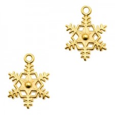 DQ metal charm Snowflake Gold