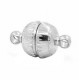 Metal magnetic clasp 14x8mm Silver