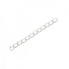 Metal extension chains ± 5cm Silver