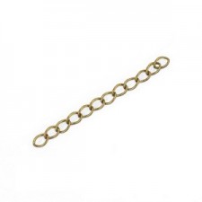 Metal extension chains ± 5cm Antique bronze