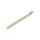Metal extension chains ± 5cm Antique bronze