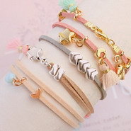 Spring Feelings with Faux suede and DQ metal sliders and charms ❀