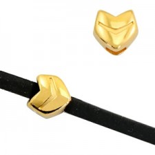 DQ Metall Schieber Pfeil Ø 3x2mm Gold