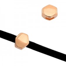 DQ Metall Schieber Prisma Ø 3x2mm Roségold