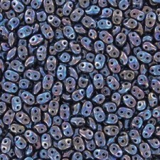 SuperDuo Beads 2.5x5mm Luster Iris