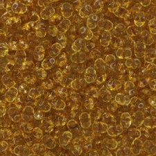 SuperDuo Beads 2.5x5mm Med Topaz