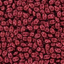 SuperDuo Beads 2.5x5mm Matte - Metallic Lava