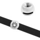 DQ Metall Fassung / Schieber Ø10x2mm für SS39 Chaton Antik silber 