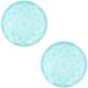 Basic cabochon Mandala 20mm Turquoise blue