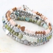 Modern-minimalist jewelry with Hematite beads