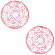 Basic cabochon Zeeuwse knob 20mm Pink rose